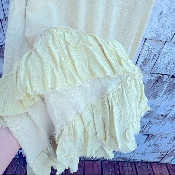 Free People Sasha Shimmy Ruffle Morning Dew Tank Dress - Picture 4 of 6